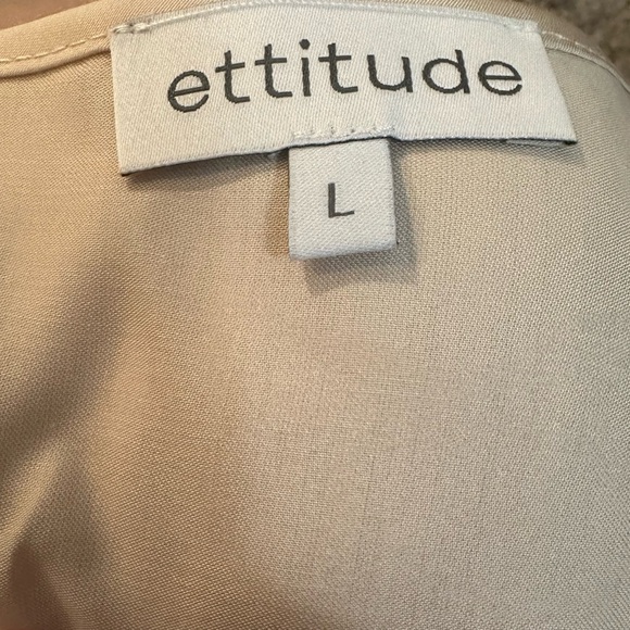 NIB Ettitude Sateen Cami Oat. Size L - Picture 9 of 9